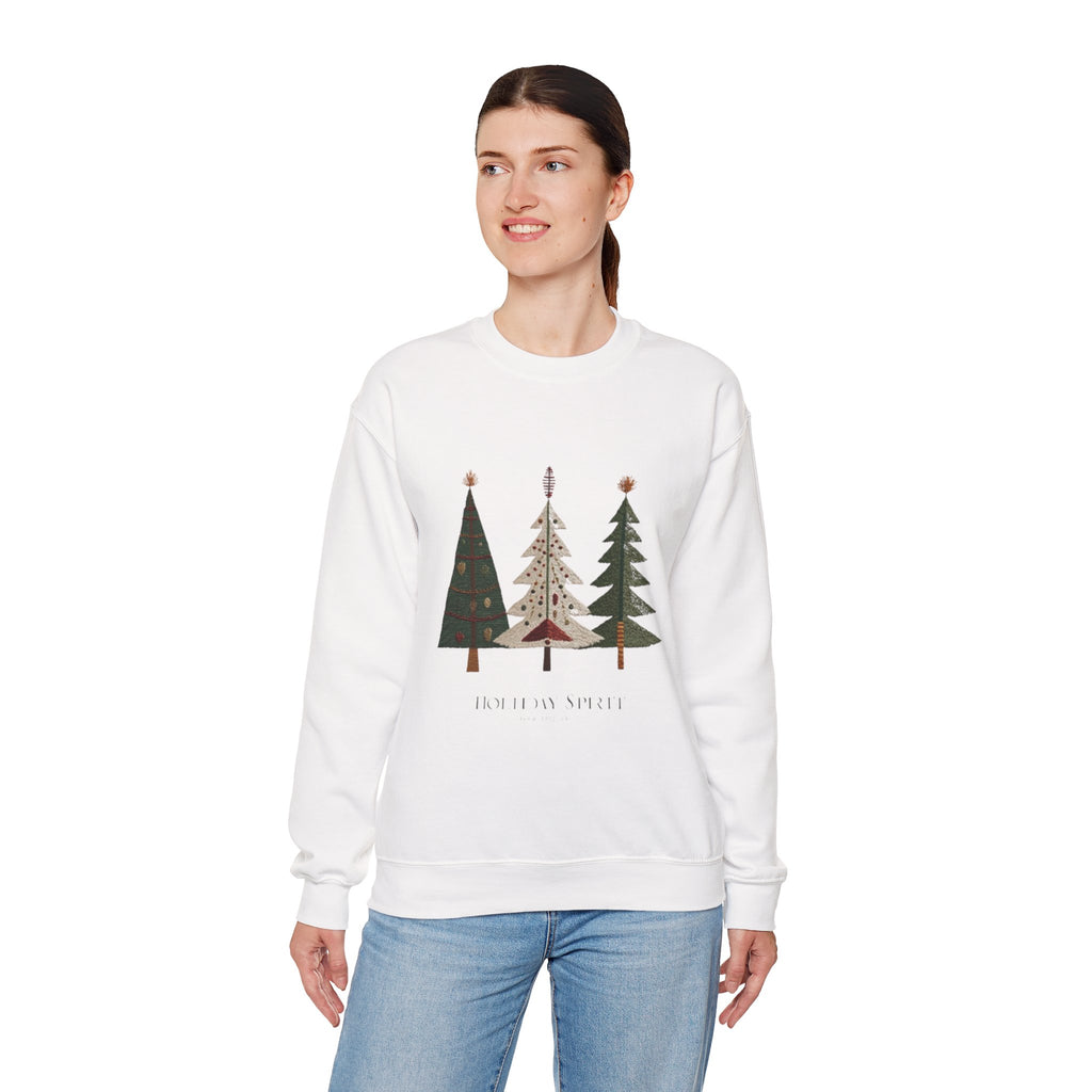Christmas Tree Trio Sweatshirt – Joy to My Soul Holiday Crewneck