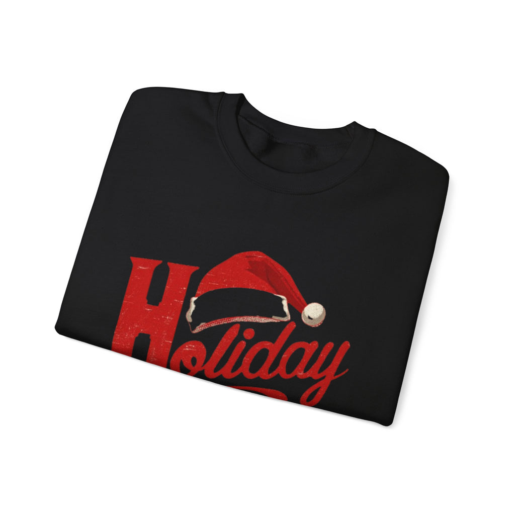 Holiday Mood Sweatshirt – Festive Santa Hat Christmas Crewneck