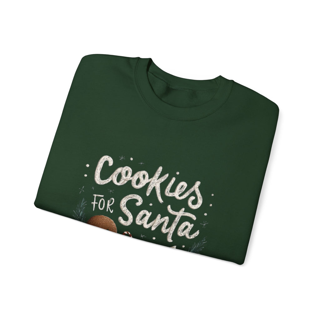Cookies for Santa Sweatshirt — Christmas Gingerbread Holiday Crewneck