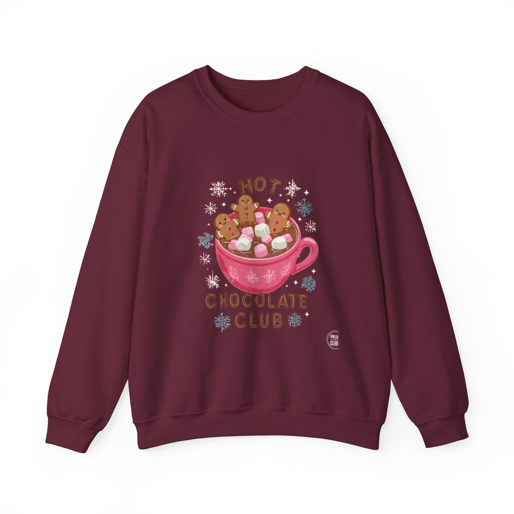 Sweatshirt — "Hot Chocolate Club" Cozy Winter Crewneck