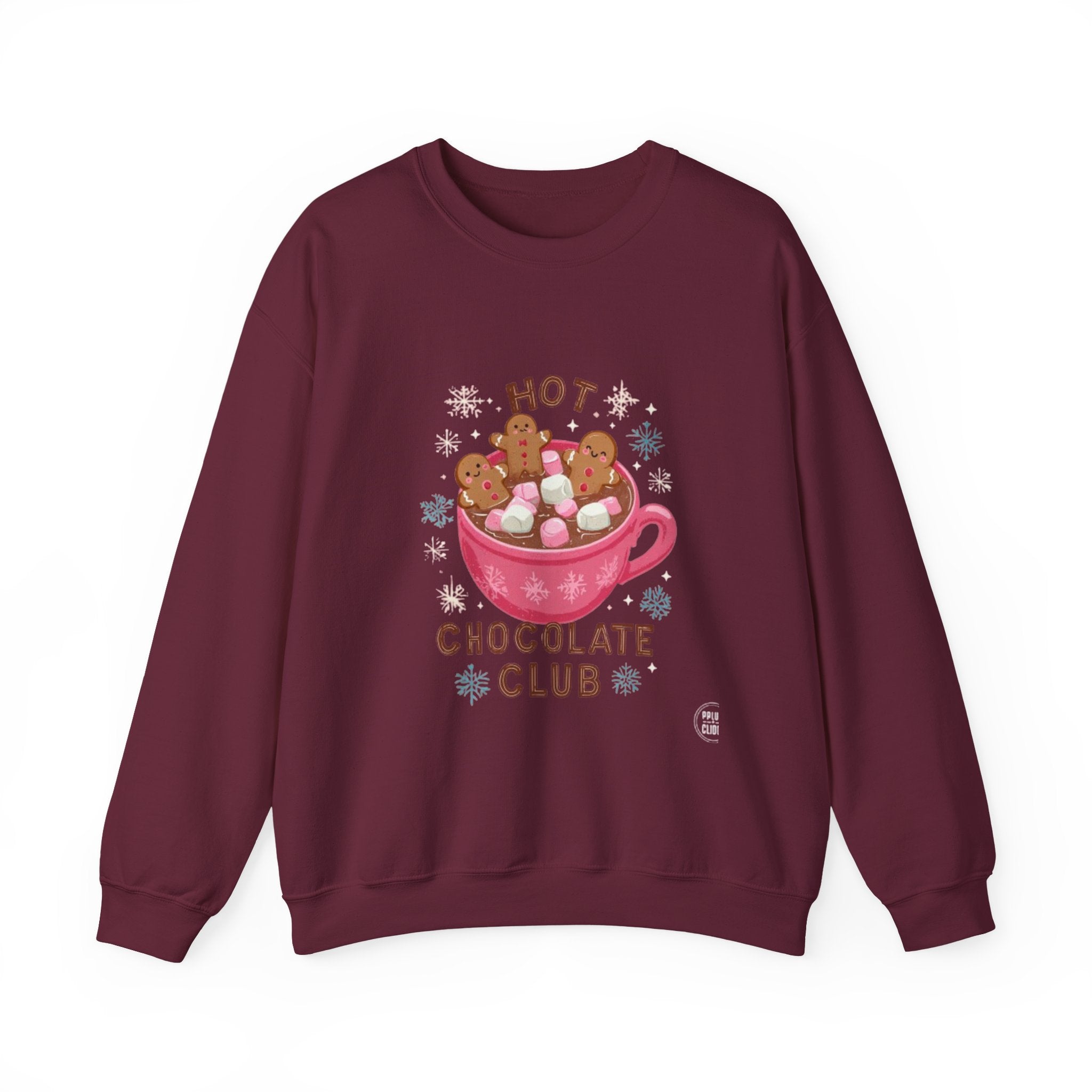 Sweatshirt — "Hot Chocolate Club" Cozy Winter Crewneck