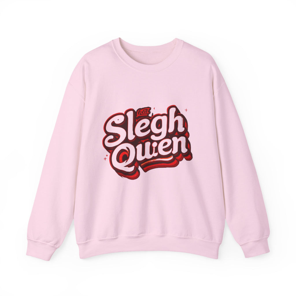 Sleigh Queen Crewneck Sweatshirt — Retro Holiday Christmas Pullover