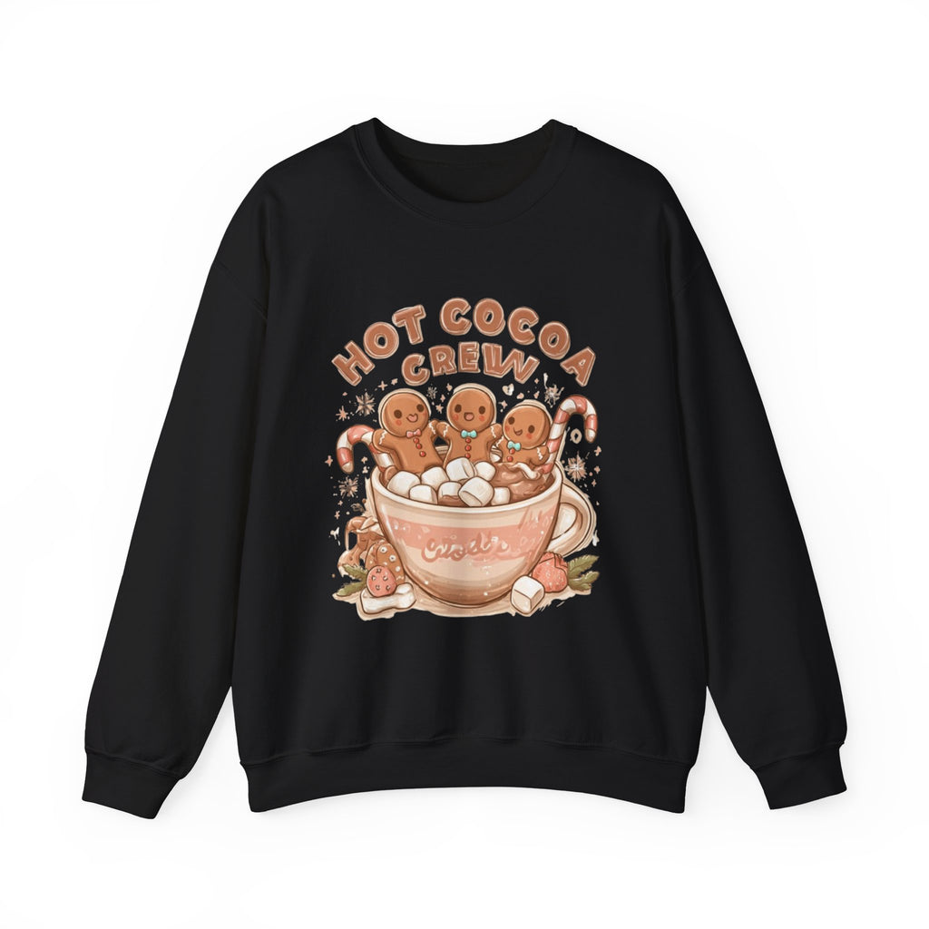 Hot Cocoa Crew Sweatshirt — Cute Gingerbread Mug Holiday Pullover