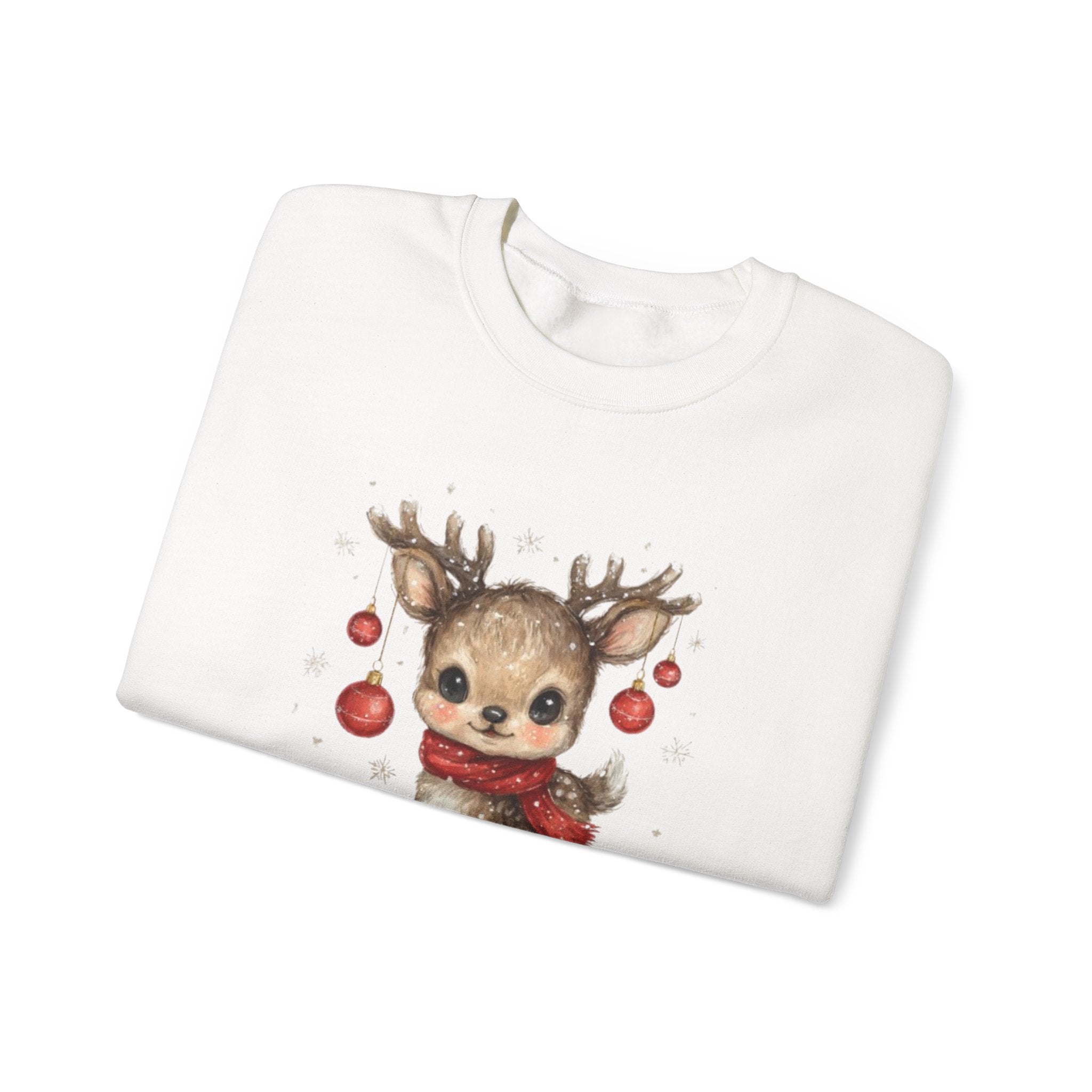 Cute Reindeer 'Little Helper' Sweatshirt – Kids Christmas Crewneck