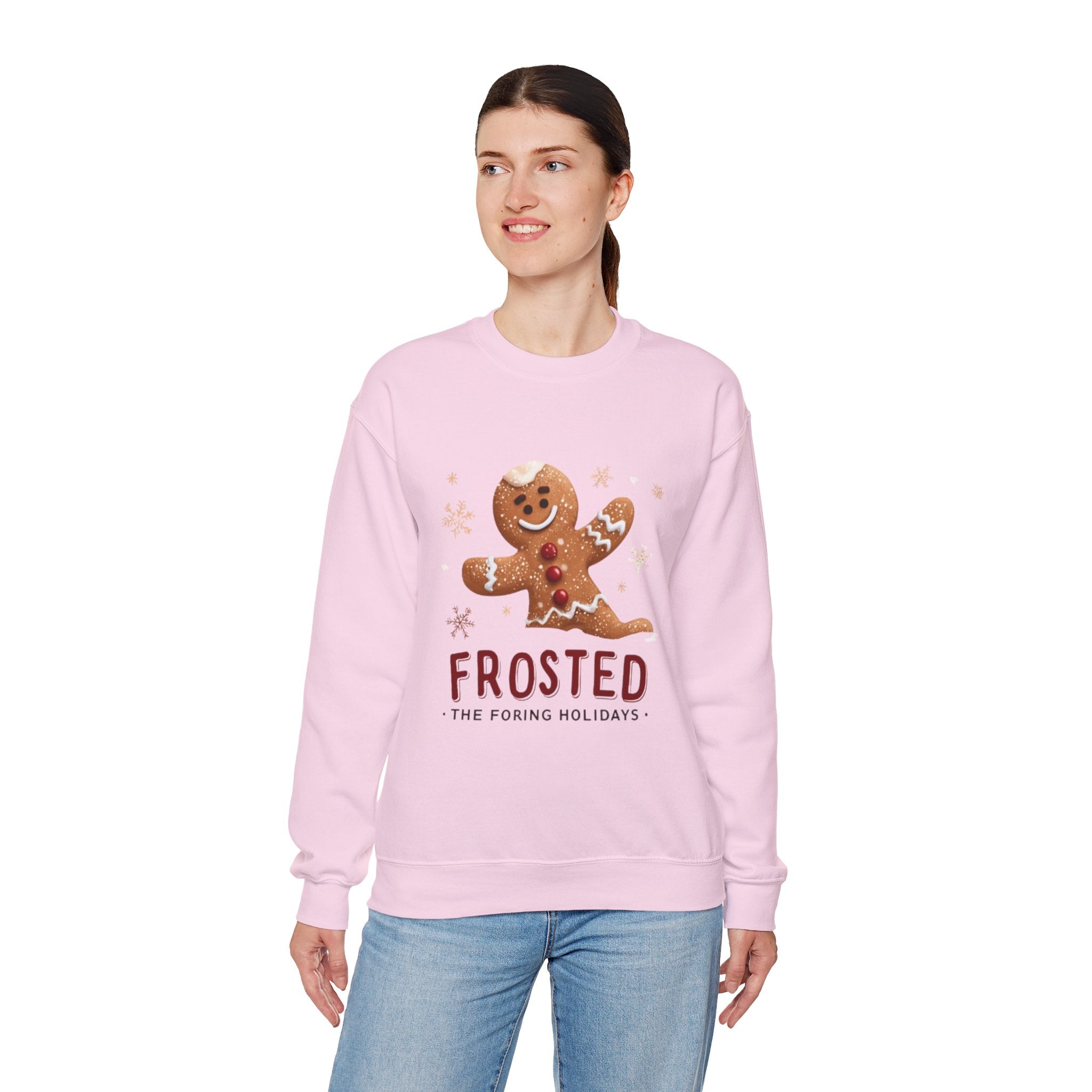 Gingerbread 'Frosted' Holiday Sweatshirt — Cute Christmas Cookie Crewneck