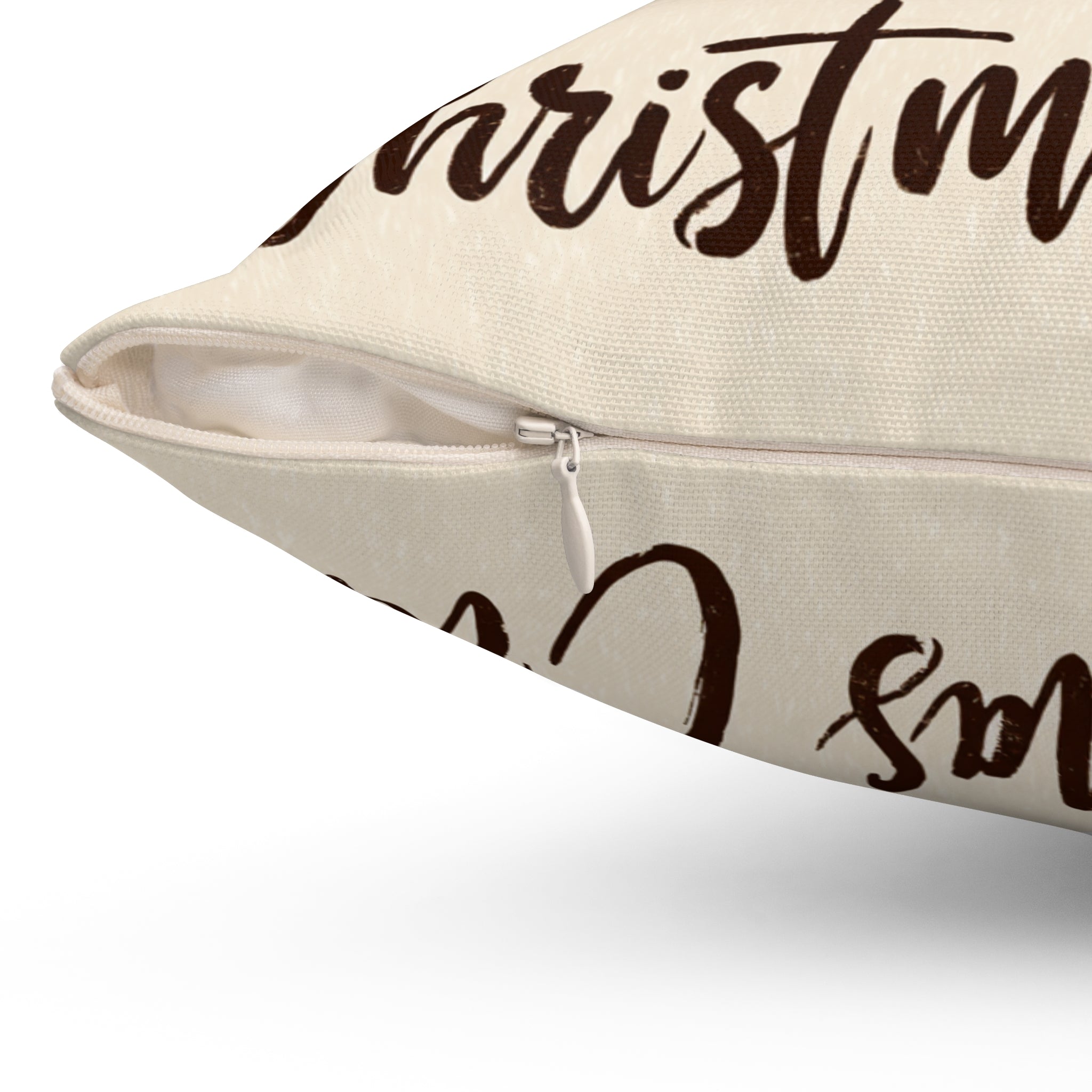 Christmas Crew Holiday Pillow - Cute Gingerbread, Reindeer & Snowman Decorative Throw Pillow