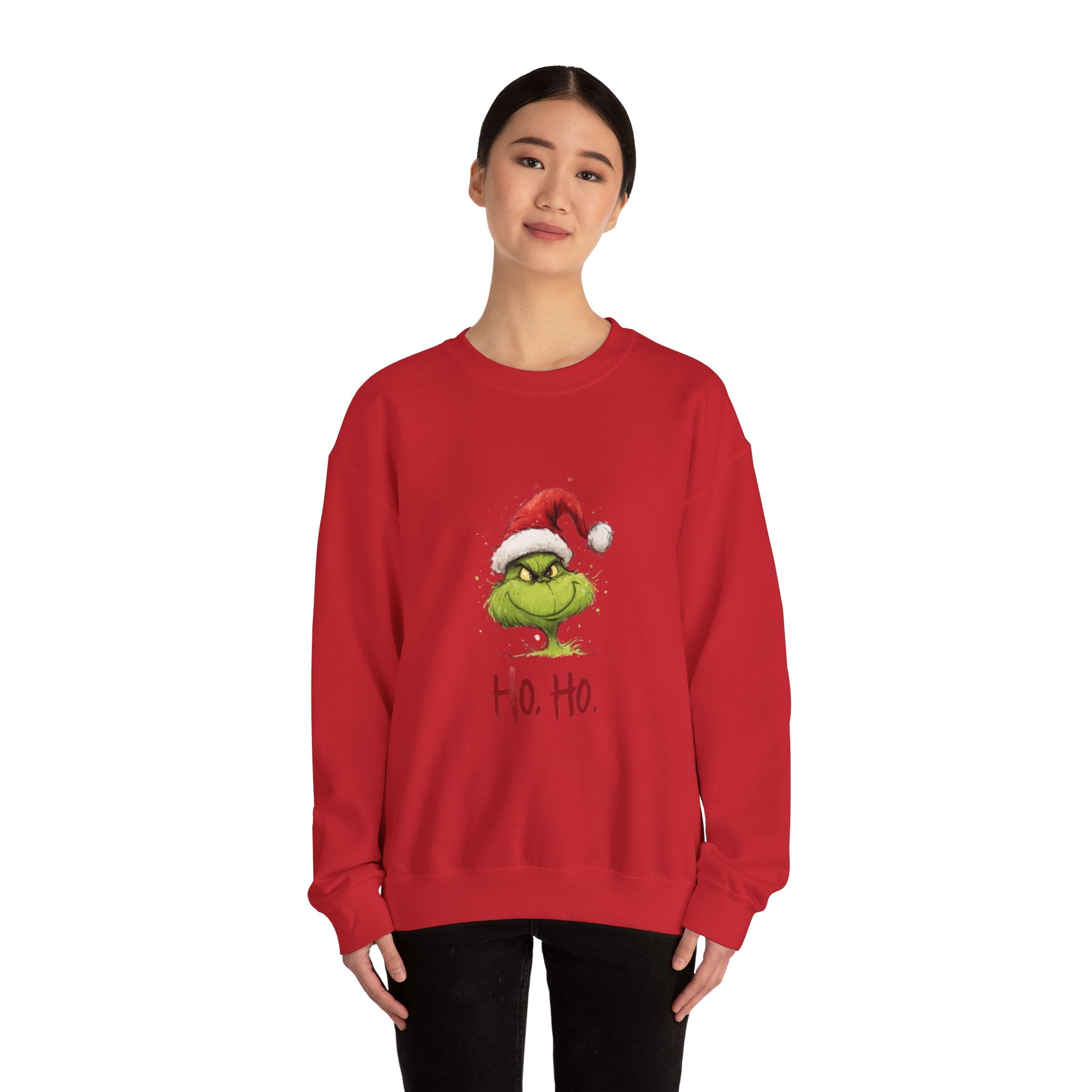 Grinch Santa 'Ho. Ho.' Crewneck Sweatshirt