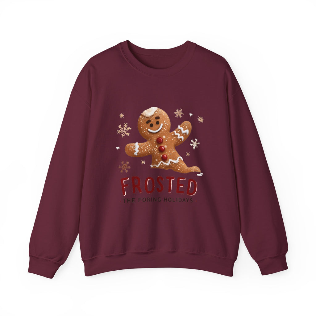 Gingerbread 'Frosted' Holiday Sweatshirt — Cute Christmas Cookie Crewneck