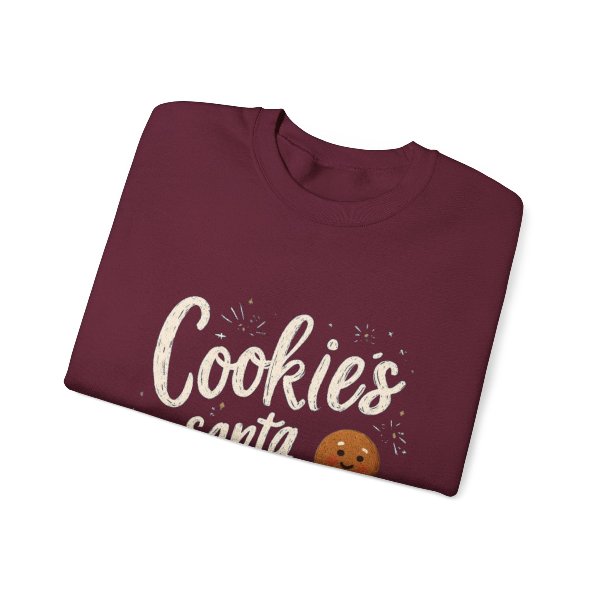 Cookies for Santa Sweatshirt — Christmas Gingerbread Holiday Crewneck
