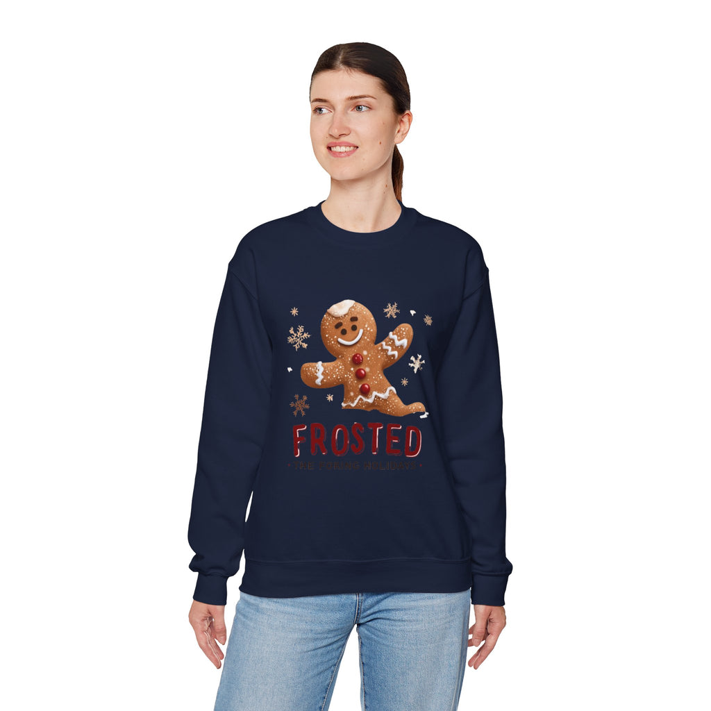 Gingerbread 'Frosted' Holiday Sweatshirt — Cute Christmas Cookie Crewneck