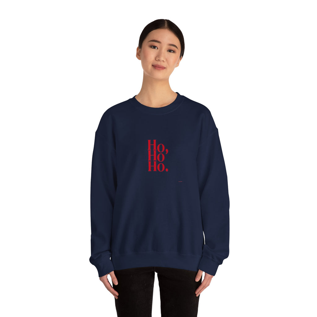 Sweatshirt — Minimal 'Ho, Ho, Ho.' Christmas Crewneck