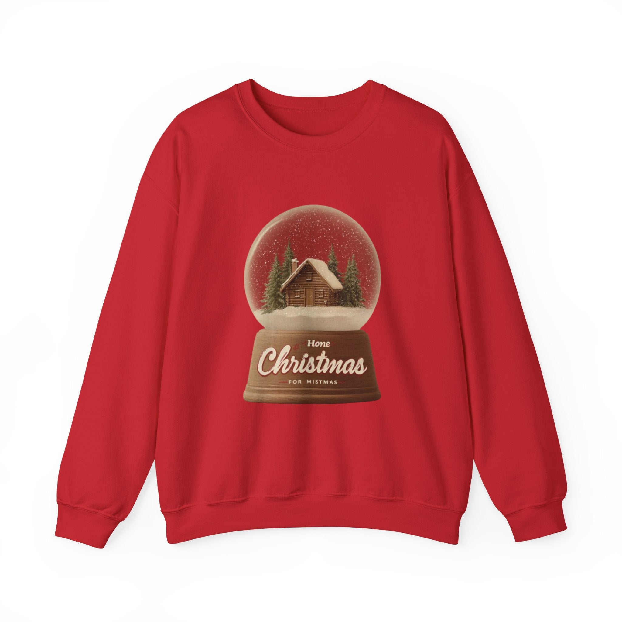 Christmas Snow Globe Crewneck Sweatshirt — “Home for Christmas” Holiday Sweatshirt
