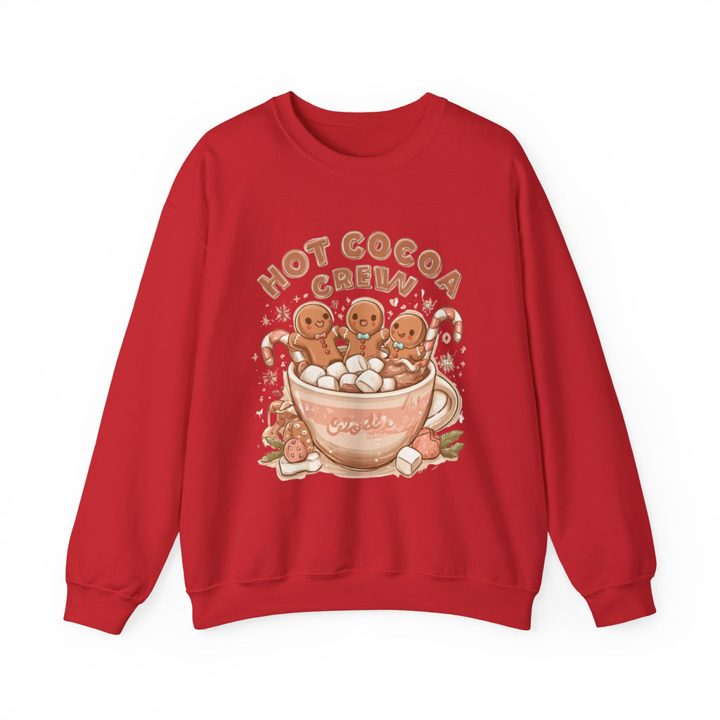 Hot Cocoa Crew Sweatshirt — Cute Gingerbread Mug Holiday Pullover