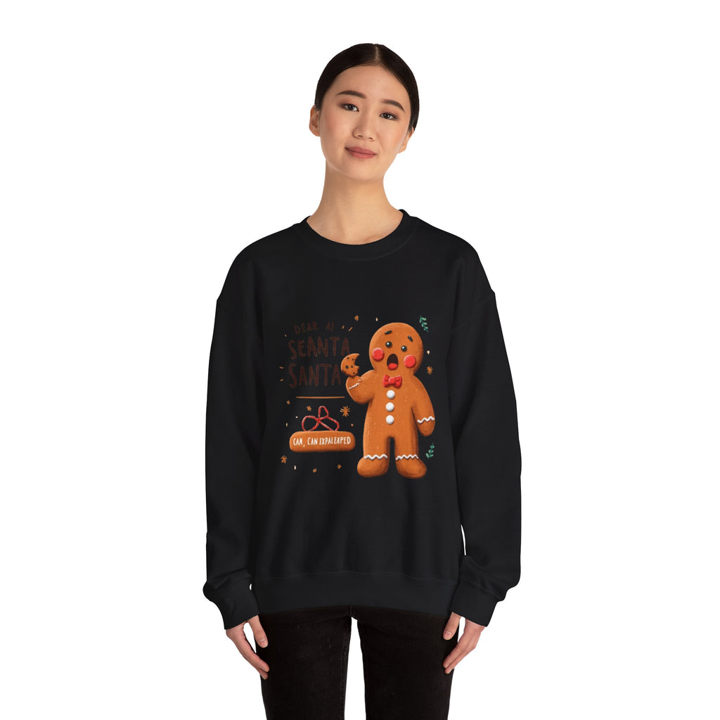 Gingerbread Cookie "Dear Santa" Crewneck Sweatshirt