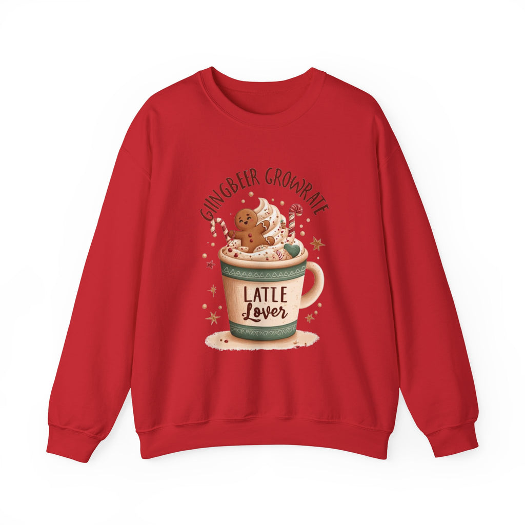 Gingerbread Hot Cocoa Sweatshirt — "Ginger Beer Grownrath" Latte Lover Crewneck