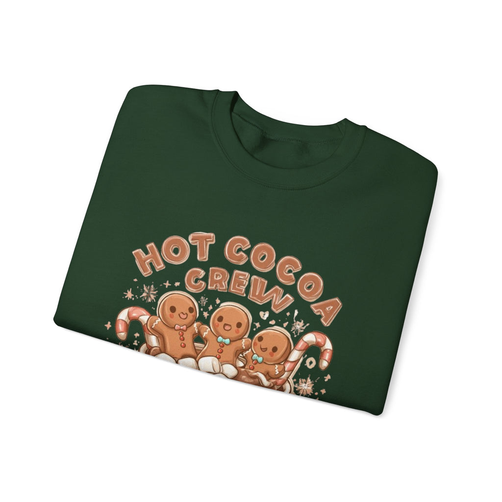 Hot Cocoa Crew Sweatshirt — Cute Gingerbread Mug Holiday Pullover