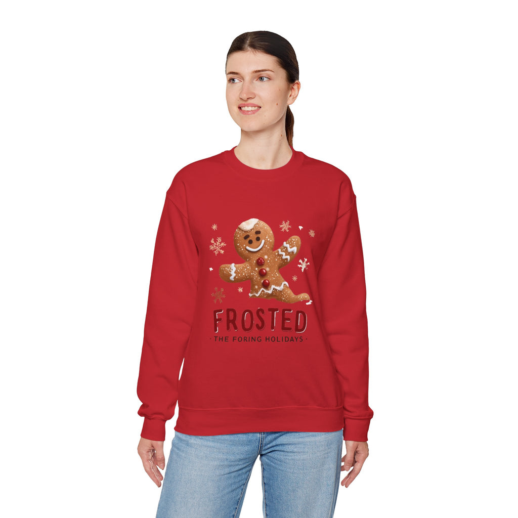 Gingerbread 'Frosted' Holiday Sweatshirt — Cute Christmas Cookie Crewneck