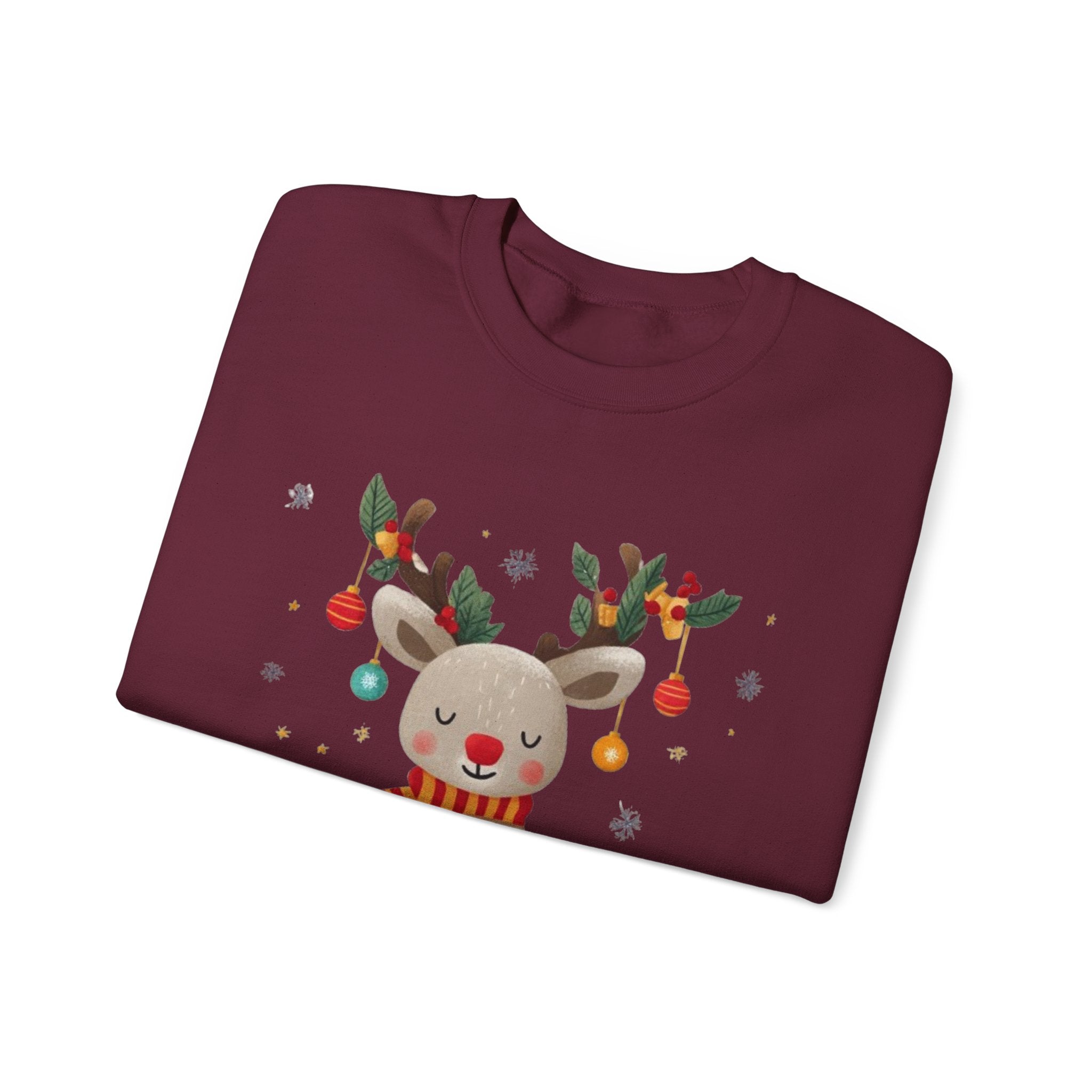 Holiday Vibes Reindeer Sweatshirt