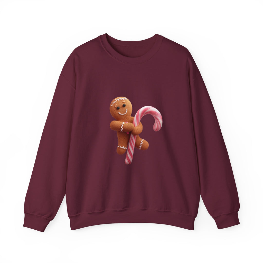 Gingerbread Candy Cane Crewneck Sweatshirt