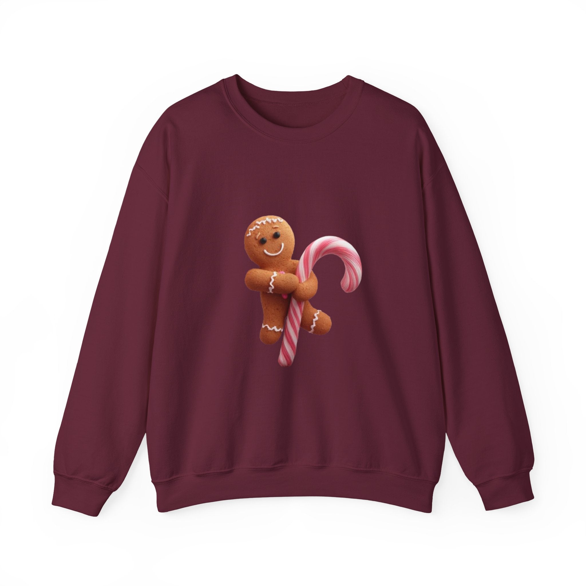 Gingerbread Candy Cane Crewneck Sweatshirt