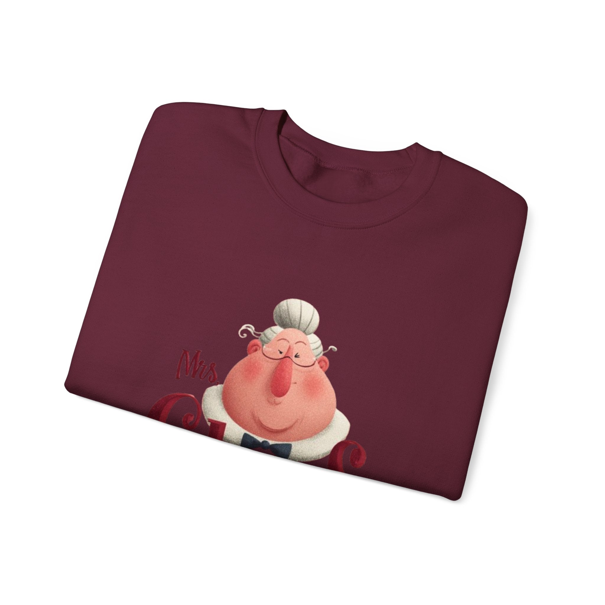 Mrs. Claus Christmas Sweatshirt – Cute Mrs Claus Holiday Crewneck