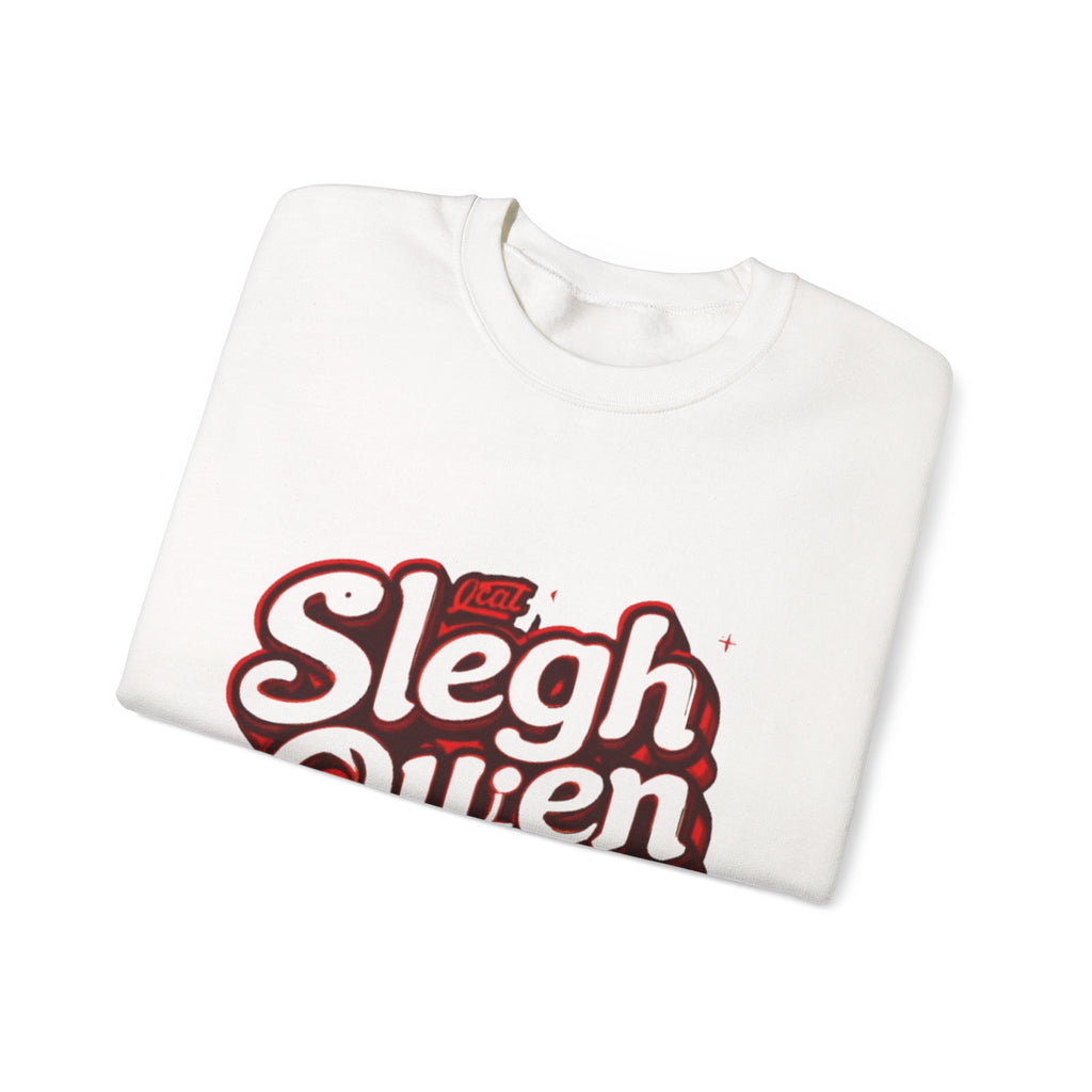 Sleigh Queen Crewneck Sweatshirt — Retro Holiday Christmas Pullover